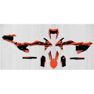 Kit de pegatinas compatible con per KTM EXC EXC-F 125 200 250 300 350 450 2017 - 2019 - MXPKAD13808