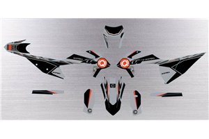 Sticker set compatible with per KTM EXC EXC-F 125 200 250 300 350 450 2020 - 2022 - MXPKAD13809