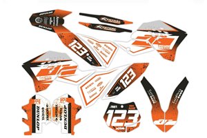 Kit de pegatinas compatible con per KTM SX 125 200 250 300 350 450 2007 2010 - MXPKAD14385