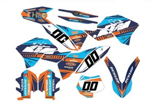 Aufkleber Satz kompatibel mit per KTM SX 125 200 250 300 350 450 2007 2010 - MXPKAD14017