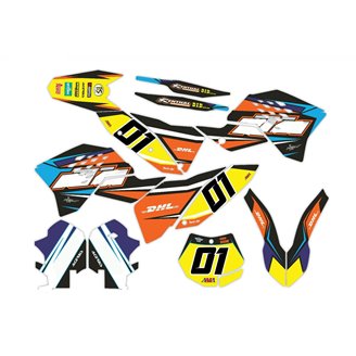 Kit adesivi compatibile con per KTM SX 125 200 250 300 350 450 2007 2010 - MXPKAD14007