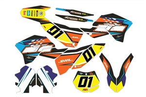 Kit de pegatinas compatible con per KTM SX 125 200 250 300 350 450 2007 2010 - MXPKAD14007