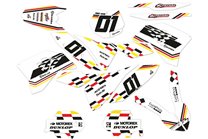 Kit Autocollants compatible avec per KTM SX 125 200 250 300 350 450 2007 2010 - MXPKAD14006