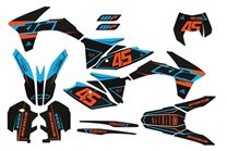 Kit Autocollants compatible avec per KTM SX 125 200 250 300 350 450 2013 2016 - MXPKAD14100