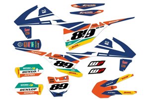 Kit de pegatinas compatible con per KTM SX 125 200 250 300 350 450 2013 2016 - MXPKAD14000