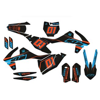 Kit adesivi compatibile con per KTM SX 125 200 250 300 350 450 2017 2018 - MXPKAD14409