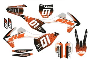 Sticker set compatible with per KTM SX 125 200 250 300 350 450 2017 2018 - MXPKAD14406