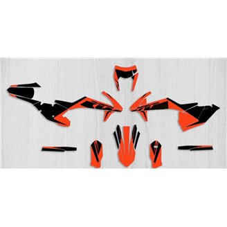 Kit Autocollants compatible avec per KTM SX SXF 125 200 250 300 350 450 2019 2022 - MXPKAD13887