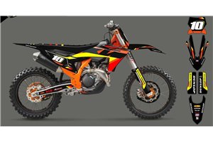 Kit Autocollants compatible avec per KTM SX 125 150 SXF XC XCF 250 300 350 450 2023 - MXPKAD15831