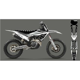 Kit adesivi compatibile con per KTM SX 125 150 SXF XC XCF 250 300 350 450 2023 - MXPKAD16062