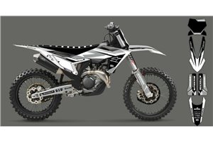 Kit adesivi compatibile con per KTM SX 125 150 SXF XC XCF 250 300 350 450 2023 - MXPKAD16062