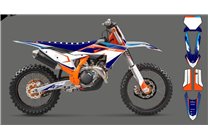 Kit Autocollants compatible avec per KTM SX 125 150 SXF XC XCF 250 300 350 450 2023 - MXPKAD16063