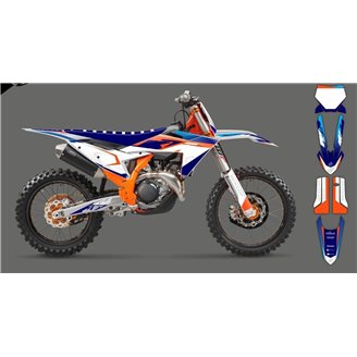 Kit Autocollants compatible avec per KTM SX 125 150 SXF XC XCF 250 300 350 450 2023 - MXPKAD16063