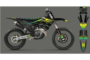 Aufkleber Satz kompatibel mit per KTM SX 125 150 SXF XC XCF 250 300 350 450 2023 - MXPKAD16064