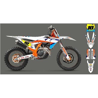 Sticker set compatible with per KTM SX 125 150 SXF XC XCF 250 300 350 450 2023 - MXPKAD16065