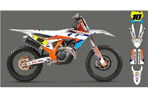Sticker set compatible with per KTM SX 125 150 SXF XC XCF 250 300 350 450 2023 - MXPKAD16065