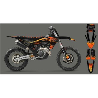 Kit Autocollants compatible avec per KTM SX 125 150 SXF XC XCF 250 300 350 450 2023 - MXPKAD16067