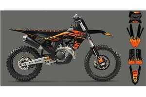 Kit de pegatinas compatible con per KTM SX 125 150 SXF XC XCF 250 300 350 450 2023 - MXPKAD16067