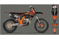 Aufkleber Satz kompatibel mit per KTM SX 125 150 SXF XC XCF 250 300 350 450 2023 - MXPKAD16068