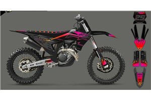 Aufkleber Satz kompatibel mit per KTM SX 125 150 SXF XC XCF 250 300 350 450 2023 - MXPKAD16069