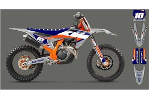 Aufkleber Satz kompatibel mit per KTM SX 125 150 SXF XC XCF 250 300 350 450 2023 - MXPKAD16070