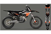 Kit Autocollants compatible avec per KTM SX 125 150 SXF XC XCF 250 300 350 450 2023 - MXPKAD16071