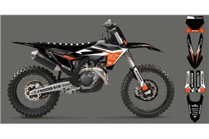 Aufkleber Satz kompatibel mit per KTM SX 125 150 SXF XC XCF 250 300 350 450 2023 - MXPKAD16071