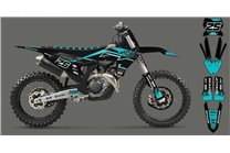 Kit adesivi compatibile con per KTM SX 125 150 SXF XC XCF 250 300 350 450 2023 - MXPKAD16072