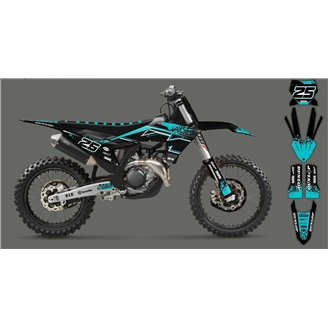Kit de pegatinas compatible con per KTM SX 125 150 SXF XC XCF 250 300 350 450 2023 - MXPKAD16072