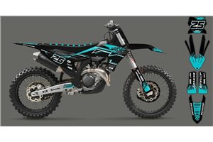 Aufkleber Satz kompatibel mit per KTM SX 125 150 SXF XC XCF 250 300 350 450 2023 - MXPKAD16072