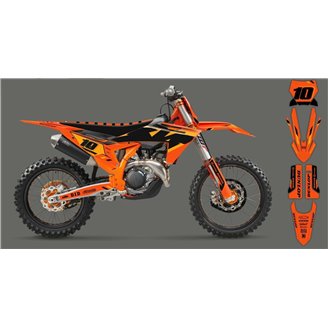 Sticker set compatible with per KTM SX 125 150 SXF XC XCF 250 300 350 450 2023 - MXPKAD16073