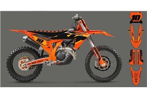 Kit de pegatinas compatible con per KTM SX 125 150 SXF XC XCF 250 300 350 450 2023 - MXPKAD16073