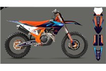 Kit Autocollants compatible avec per KTM SX 125 150 SXF XC XCF 250 300 350 450 2023 - MXPKAD16076
