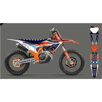 Aufkleber Satz kompatibel mit per KTM SX 125 150 SXF XC XCF 250 300 350 450 2023 - MXPKAD16077