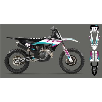 Kit adesivi compatibile con per KTM SX 125 150 SXF XC XCF 250 300 350 450 2023 - MXPKAD16078
