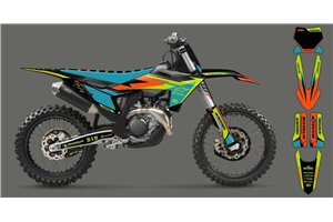 Kit Autocollants compatible avec per KTM SX 125 150 SXF XC XCF 250 300 350 450 2023 - MXPKAD16080
