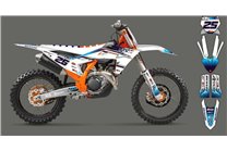 Kit de pegatinas compatible con per KTM SX 125 150 SXF XC XCF 250 300 350 450 2023 - MXPKAD16082