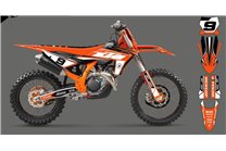 Kit Autocollants compatible avec per KTM SX 125 150 SXF XC XCF 250 300 350 450 2023 - MXPKAD16083