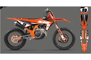 Sticker set compatible with per KTM SX 125 150 SXF XC XCF 250 300 350 450 2023 - MXPKAD16083