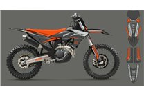 Kit Autocollants compatible avec per KTM SX 125 150 SXF XC XCF 250 300 350 450 2023 - MXPKAD16084