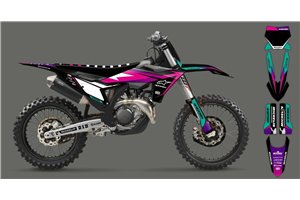 Kit de pegatinas compatible con per KTM SX 125 150 SXF XC XCF 250 300 350 450 2023 - MXPKAD16086