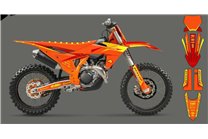 Kit adesivi compatibile con per KTM SX 125 150 SXF XC XCF 250 300 350 450 2023 - MXPKAD16087