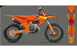 Kit Autocollants compatible avec per KTM SX 125 150 SXF XC XCF 250 300 350 450 2023 - MXPKAD16087
