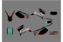 Kit Autocollants compatible avec per KTM LC4 640 ENDURO 2001 - 2007 - MXPKAD13795