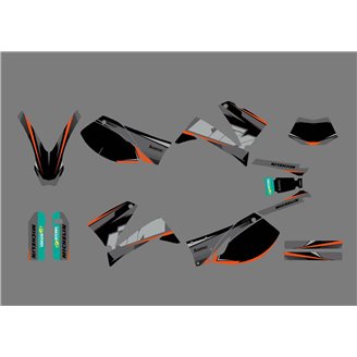 Aufkleber Satz kompatibel mit per KTM LC4 640 ENDURO 2001 - 2007 - MXPKAD13795