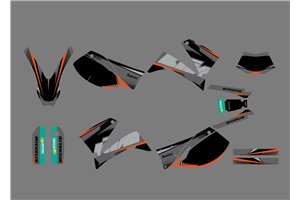 Kit de pegatinas compatible con per KTM LC4 640 ENDURO 2001 - 2007 - MXPKAD13795