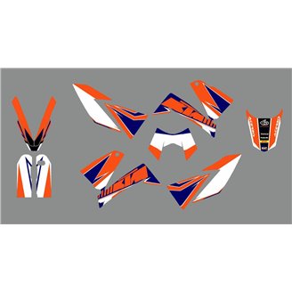 Sticker set compatible with per KTM LC4 640 SUPERMOTO 2005 - MXPKAD13797