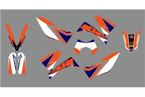 Kit de pegatinas compatible con per KTM LC4 640 SUPERMOTO 2005 - MXPKAD13797