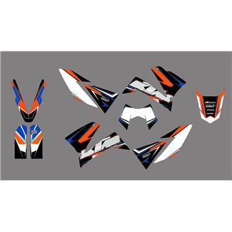 Aufkleber Satz kompatibel mit per KTM LC4 640 SUPERMOTO 2005 - MXPKAD13796