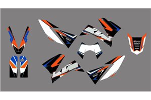Kit de pegatinas compatible con per KTM LC4 640 SUPERMOTO 2005 - MXPKAD13796